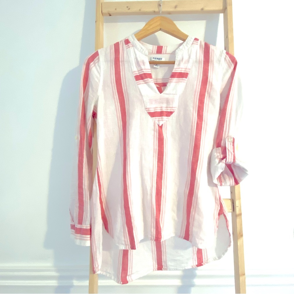 🔹3/$15🔹 Linen Cotton blend Top Old Navy XS